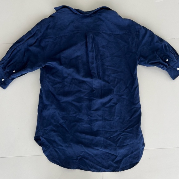 Polo Ralph Lauren shirt women’s Medium size tunic linen silk button up MSRP 198$ - Picture 5 of 9